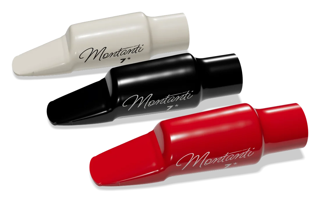 Tre imboccature Montanti affiancate: avorio, nero e rosso